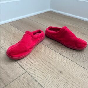 Cozy Pink Slip On Slippers
